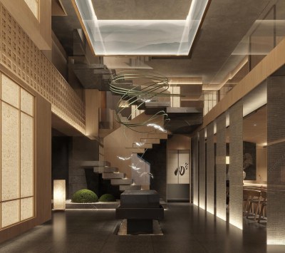 日式日韩餐厅3D模型下载